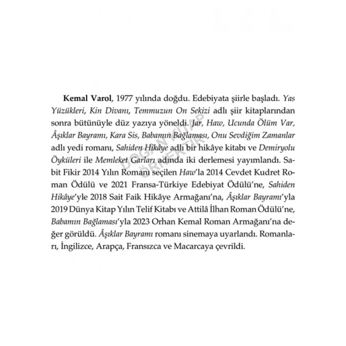 Doğan Kitap Kara Sis - Kemal Varol