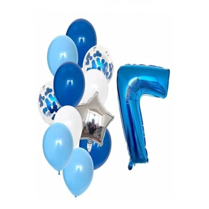 Doğum Günü Balon Seti, 7 Adet Eğlenceli Kutlama için