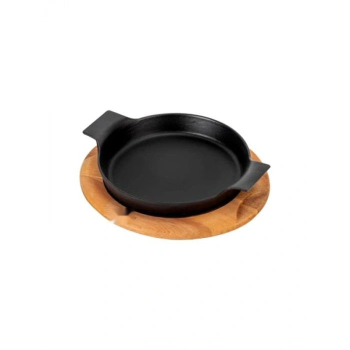 Döküm Demir Çift Kulplu Servis Tavası, 18 cm