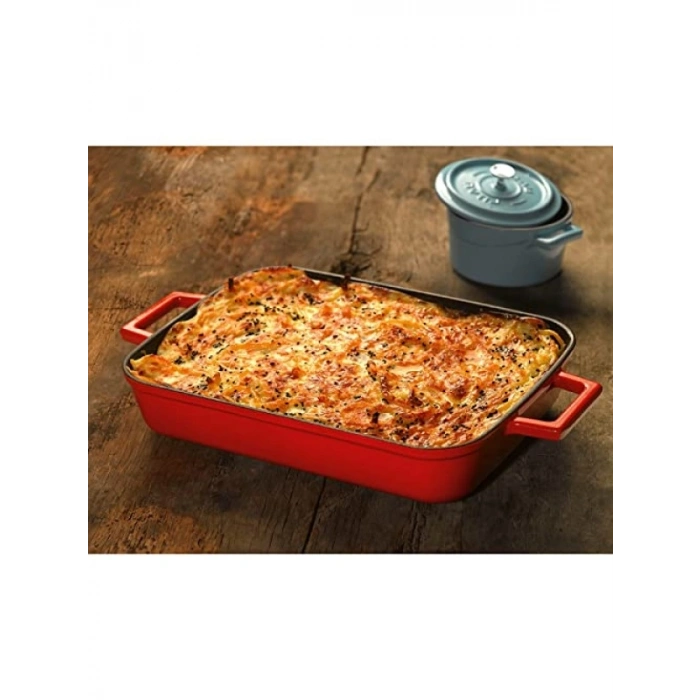 Döküm Demir Dikdörtgen Tepsi - 26x40 cm