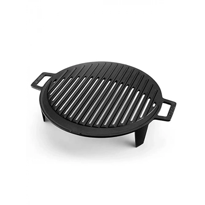 Döküm Mangal Izgarası, Silikon Kulplu ve 22x32 cm Ölçülerinde