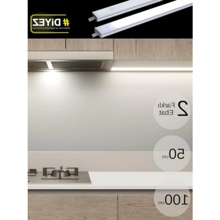 Dokunmatik On/Off Tuşlu Led Aydınlatma, 50 cm, Modern Tasarım