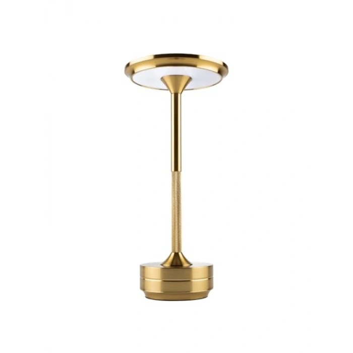 Dokunmatik Şarj Edilebilir Amber LED Masa Lambası (Gold)