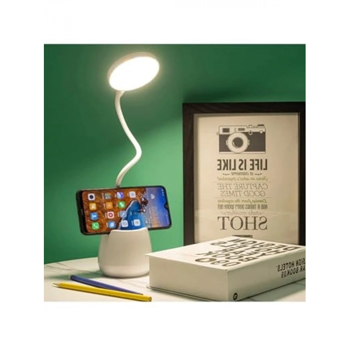 Dokunmatik Şarjlı Masa Lambası, 3 Renkli Işık