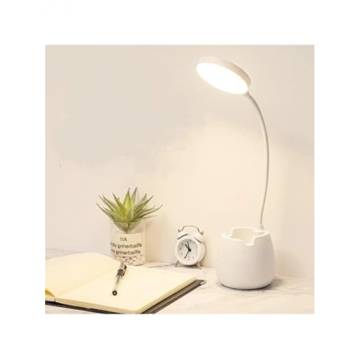 Dokunmatik Şarjlı Masa Lambası, 3 Renkli Işık