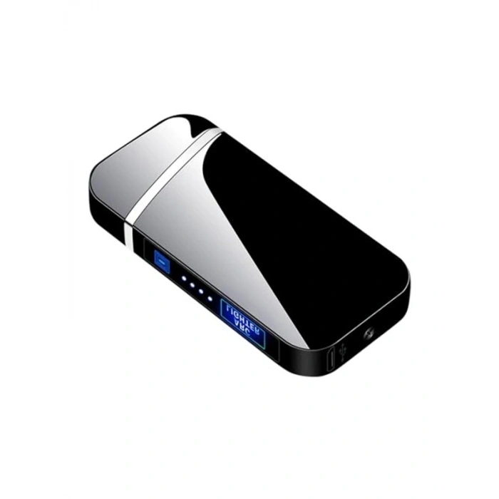 Dokunmatik USB Şarjlı Plazma Çakmak, Siyah