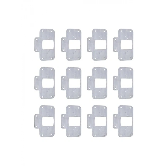 Dolap Kapak Onarım Kiti, 6,5x9 cm, 12 Adet