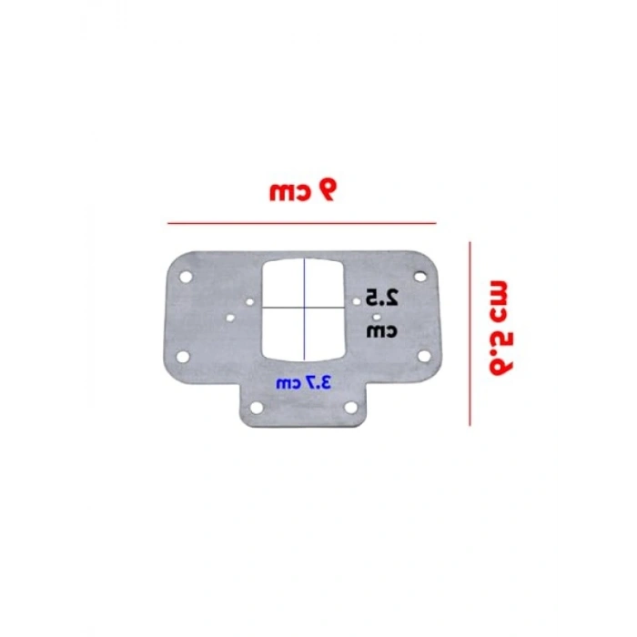 Dolap Kapak Onarım Kiti, 6,5x9 cm, 12 Adet