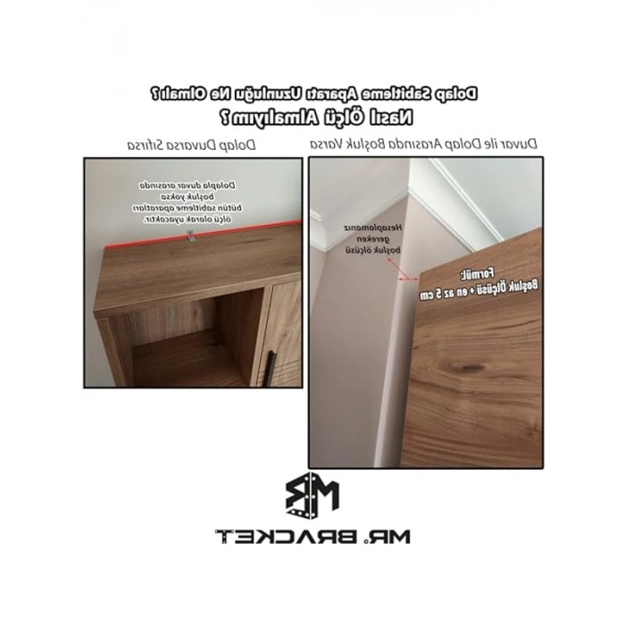 Dolap Sabitleme Aparatı Seti, 16x52x100 mm Boyutları ile Güvenli Sabitleme