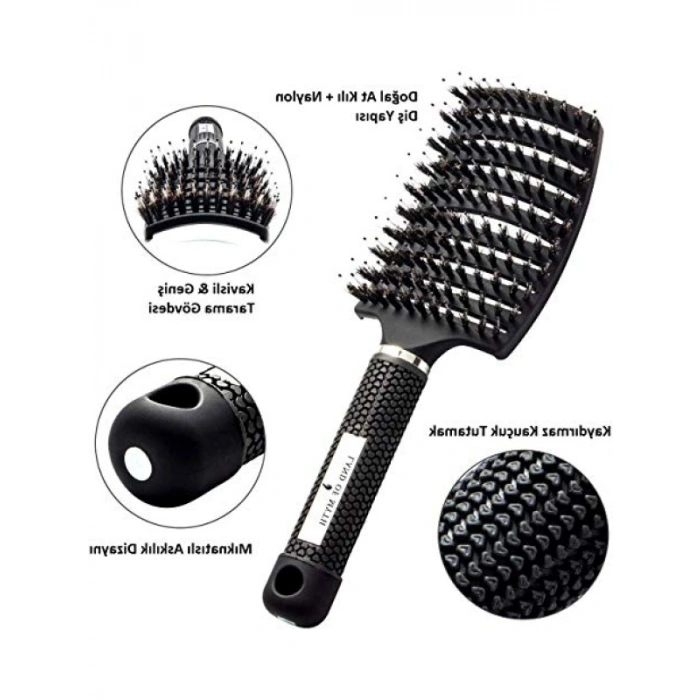 Dolaşık Saç Açma Fırçası - Yumuşak İyonik Dişler