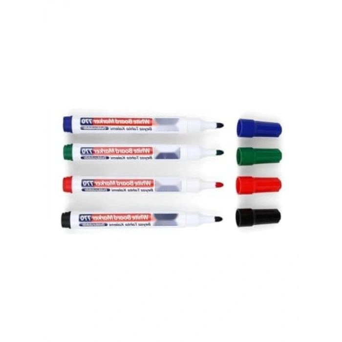 Doldurulabilir Beyaz Tahta Kalemi - 4lü Set