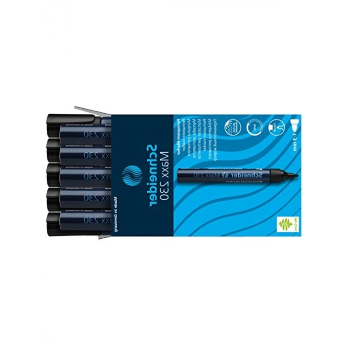 Doldurulabilir Kalıcı Marker, 1-3 mm Uç Kalınlığı, Siyah