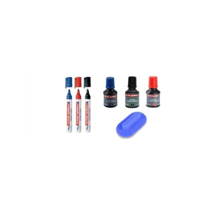 Doldurulabilir Tahta Kalemi ve Silgi Seti - 3 Adet