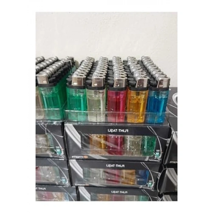 Doldurulabilir Taşlı Çakmak, 50li Paket İçin Uygun