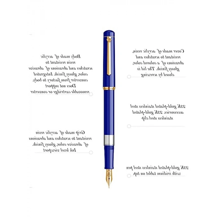 Dolma Kalem M Uç, Saks Mavi Renk, Yüksek Kalite