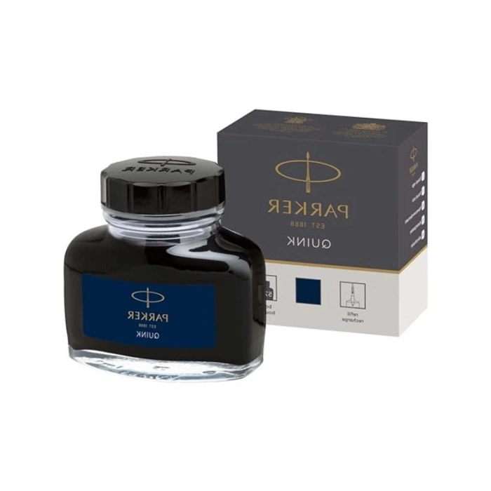 Dolma Kalem Mürekkep Şişesi, 57 ml, Mavi-Siyah Renk Seçeneği