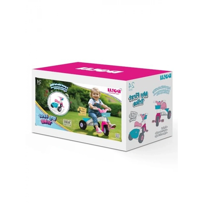 Dolu İlk Üç Tekerlekli Bisikletim Kutulu Pembe 2574