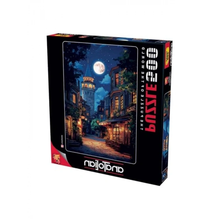 Dolunayda Galata 500 Parça Puzzle, Zeka Geliştirici Oyun