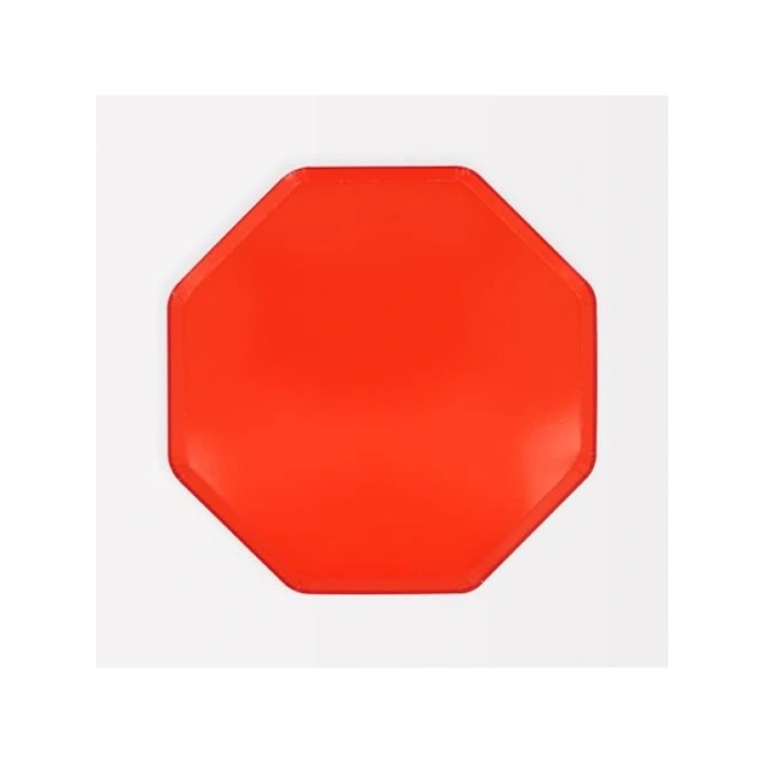 Domates Kırmızısı Çocuk Tabak Seti (M) - 8 Adet