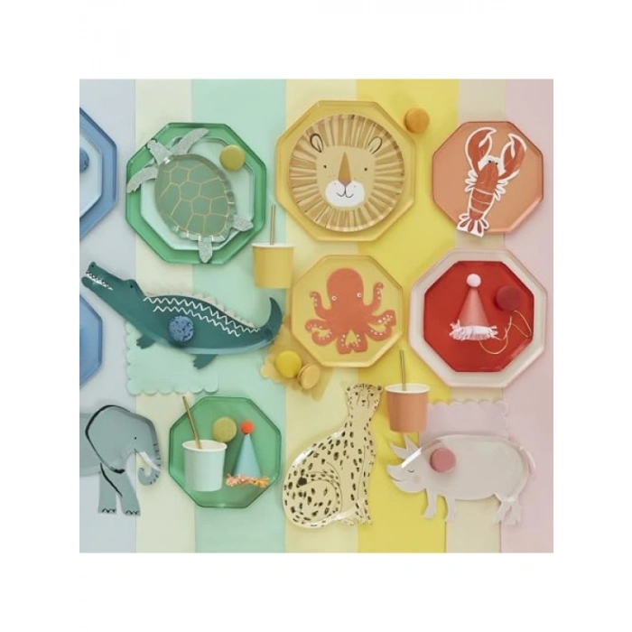 Domates Kırmızısı Çocuk Tabak Seti (M) - 8 Adet