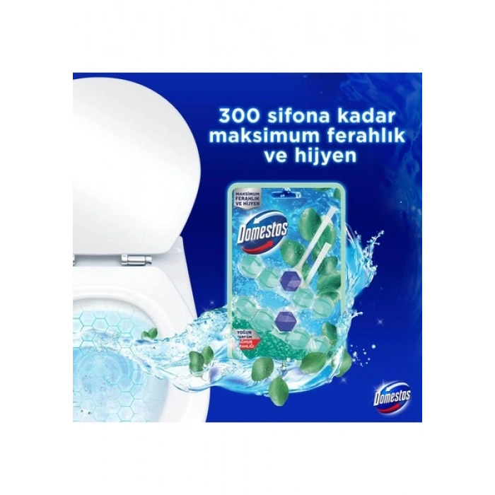 Domestos WC Blok Yoğun Parfümlü Yağmur Ferahlığı 2x50g