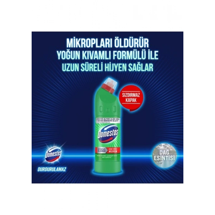 Domestos Yoğun Kıvamlı Çamaşır Suyu Dağ Esintisi 750 ml X3