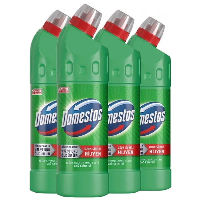 Domestos Yoğun Kıvamlı Çamaşır Suyu Dağ Esintisi 750 ml X4