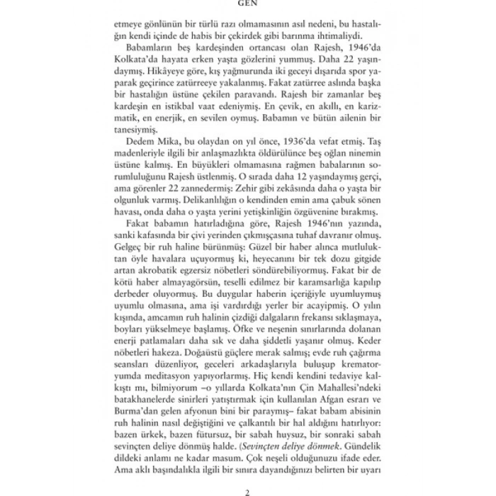 Domingo Yayınevi Gen - Siddhartha Mukherjee