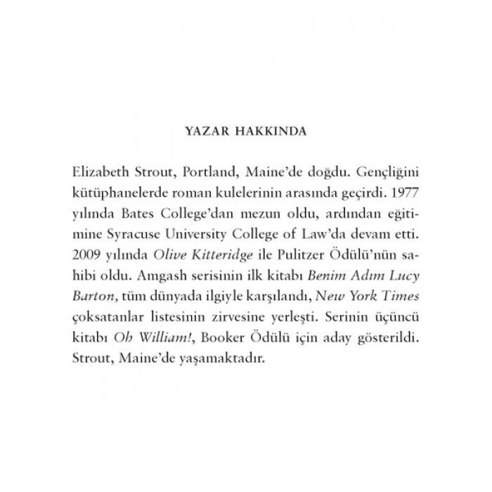Domingo Yayınevi Her Şey Mümkün: Bir Lucy Barton Romanı - Elizabeth Strout