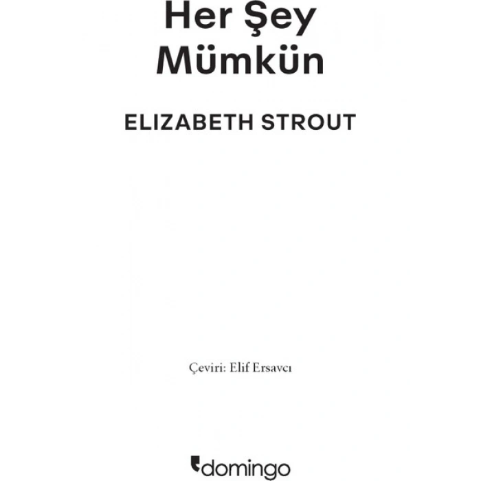 Domingo Yayınevi Her Şey Mümkün: Bir Lucy Barton Romanı - Elizabeth Strout