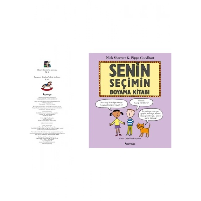 Domingo Yayınevi Senin Seçimin Boyama Kitabı Pippa Goodhart 32 Sayfa Türkçe Eğlenceli