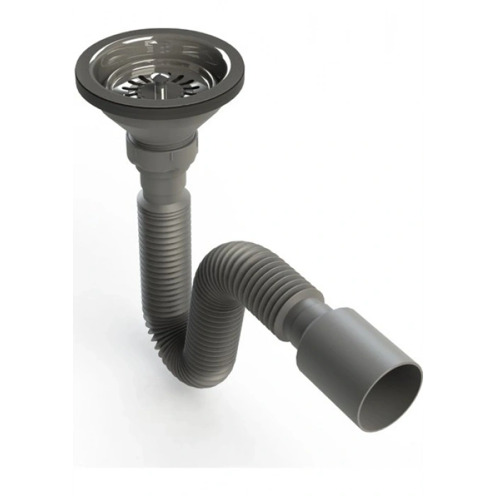 Donau Çöpmak Evye Sifonu Metal Vidalı Flex Gövde Ø 40-50 mm DONAU 331-300