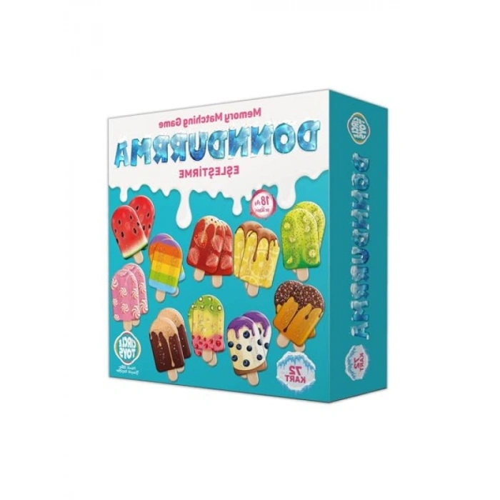 Dondurma Eşleştirme Kart Oyunu | 72 Kart