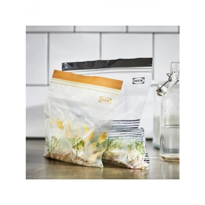 Dondurucu İçin 50 Adet Kapaklı Gıda Poşeti Seti