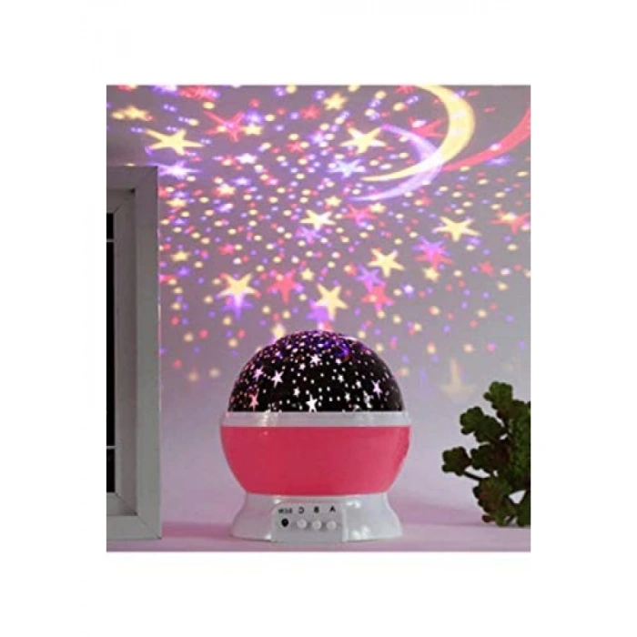 Dönen Renkli Gece Lambası, Pembe Renk