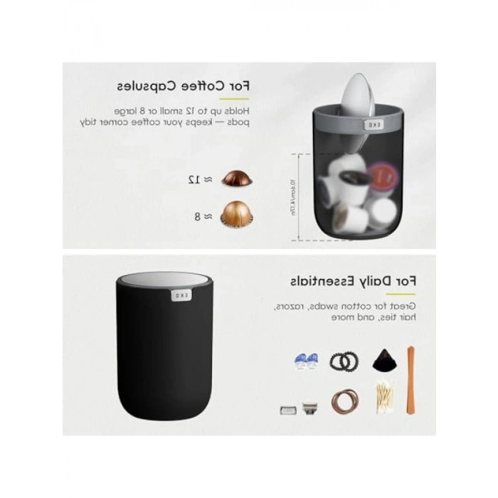 Döner Kapaklı Mini Masa Çöp Kovası - 0,4 Galon