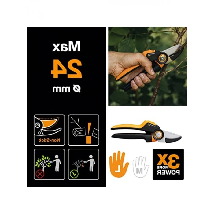 Döner Saplı Bahçe Makası, Paslanmaz Çelik Bıçaklar