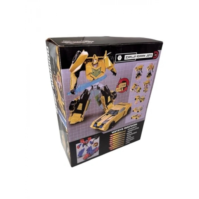 Dönüşebilen Metal Gövde Robot, 20 cm Eğlenceli Oyun