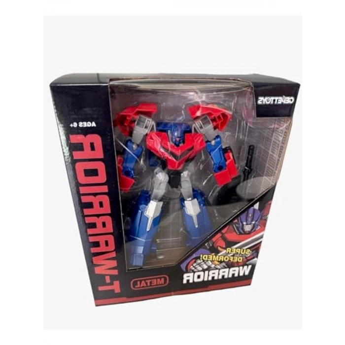 Dönüşebilen Metal Robot Figürü - 20 cm Boyutunda