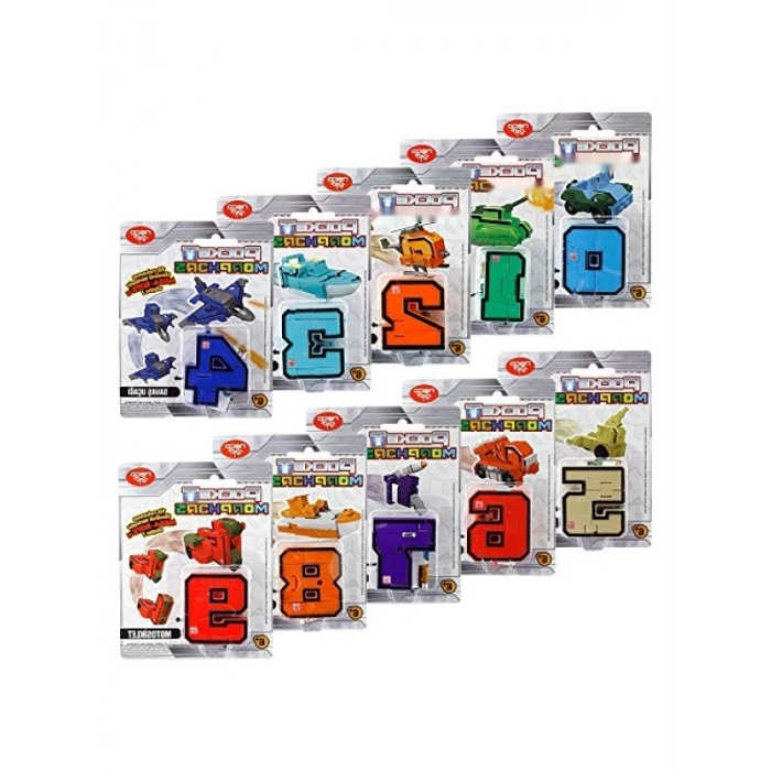 Dönüşebilen Numaralar Seti - 10 Adet, Eğlenceli Öğrenme Aracı