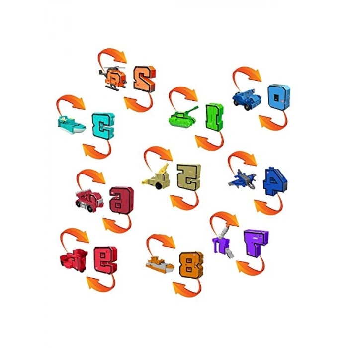Dönüşebilen Numaralar Seti - 10 Adet, Eğlenceli Öğrenme Aracı