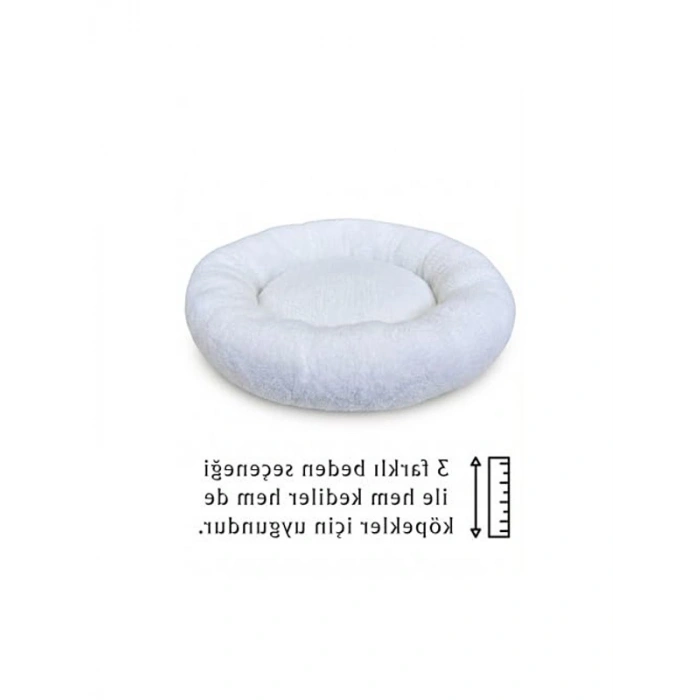 Donut Şeklinde Kedi ve Köpek Yatağı, Yıkanabilir