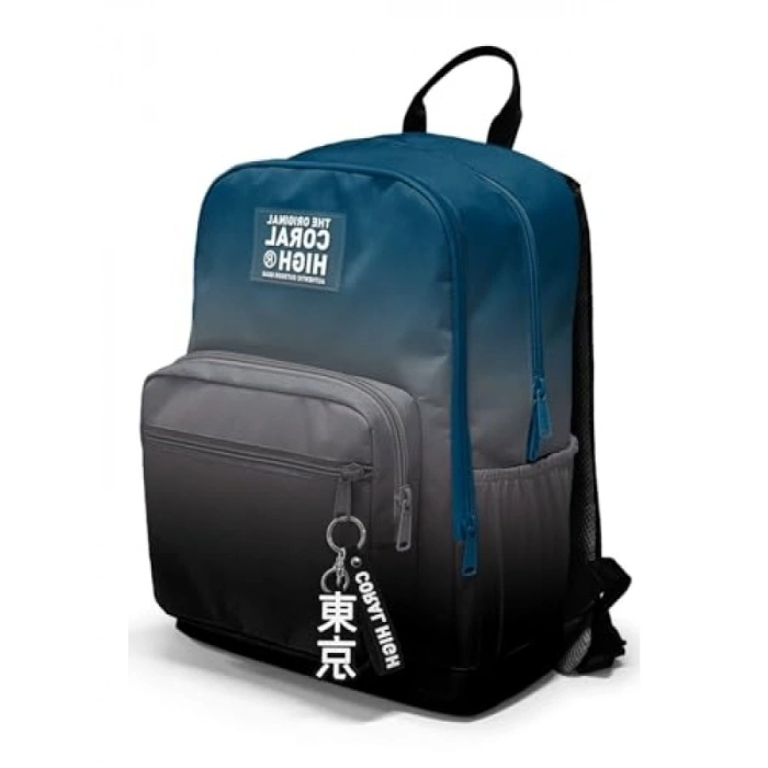 Dört Bölmeli Ortaokul Çantası - Nefti Gri