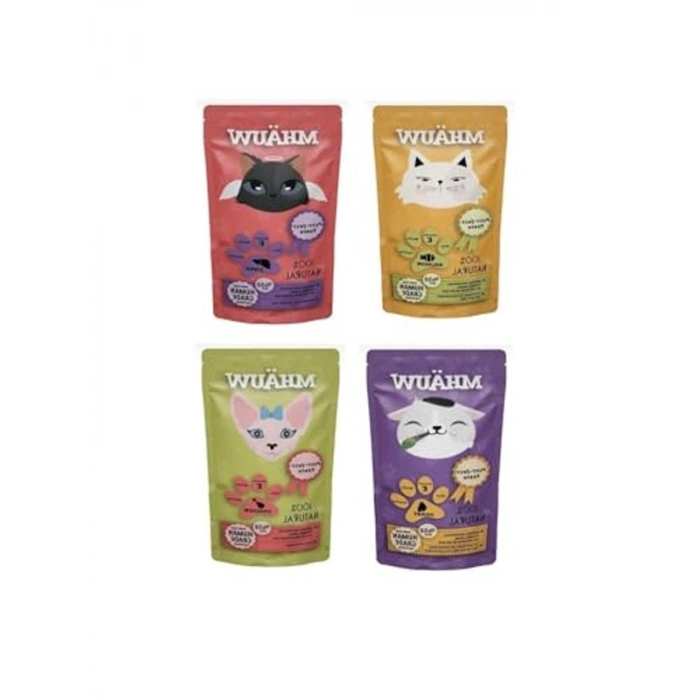 Dört Farklı Lezzette Kedi Ödülü, 80 Gr Paket İçinde