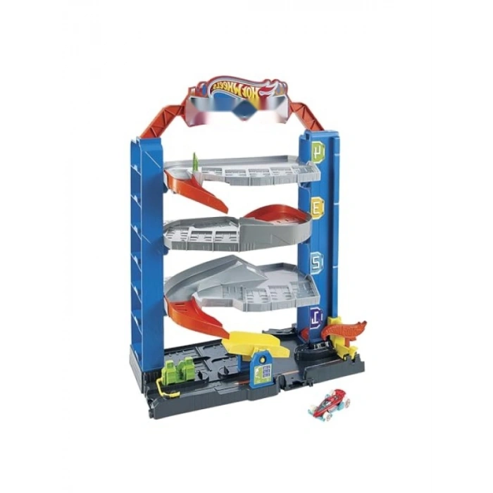 Dört Katlı Akrobasi Garajı Oyun Seti - 3-8 Yaş Arası Çocuklar İçin