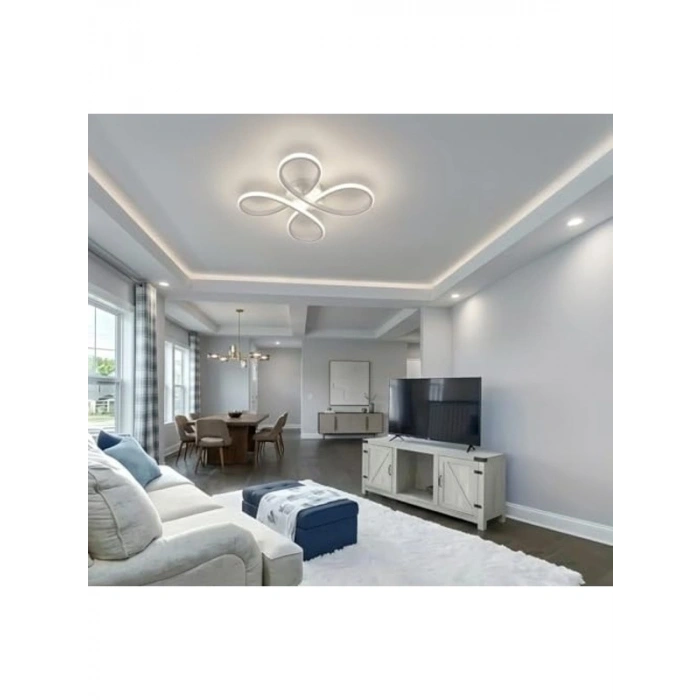Dört Renkli Işık Seçeneği ile 4lü LED Avize, Modern Tasarım