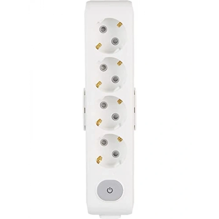 Dörtlü Priz Anahtarlı, Çocuk Korumalı ve Topraklı