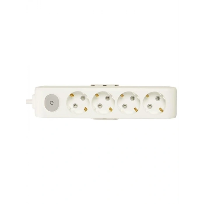 Dörtlü Topraklı Kablolu Priz - 2 Metre