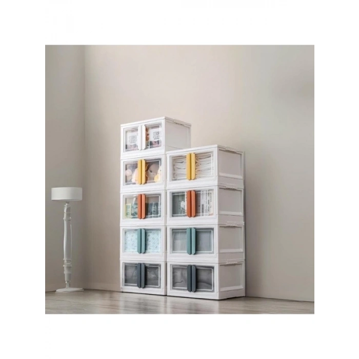 Dörtlü Üst Üste İstiflenebilir Katlanabilir Dolap