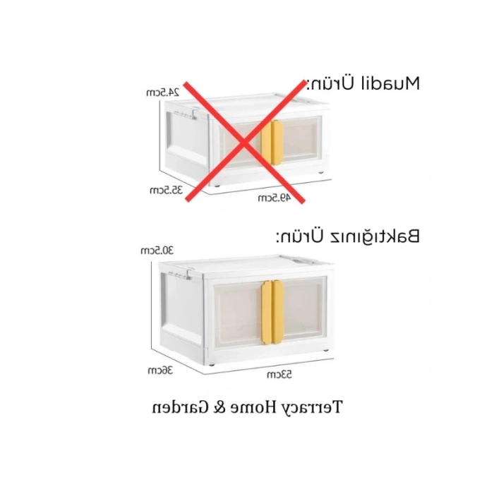 Dörtlü Üst Üste İstiflenebilir Katlanabilir Dolap